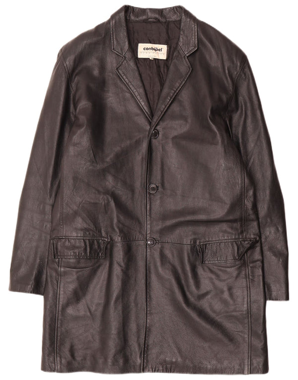 Cappotto In Pelle Uomo Conbipel IT 52 Large Nero