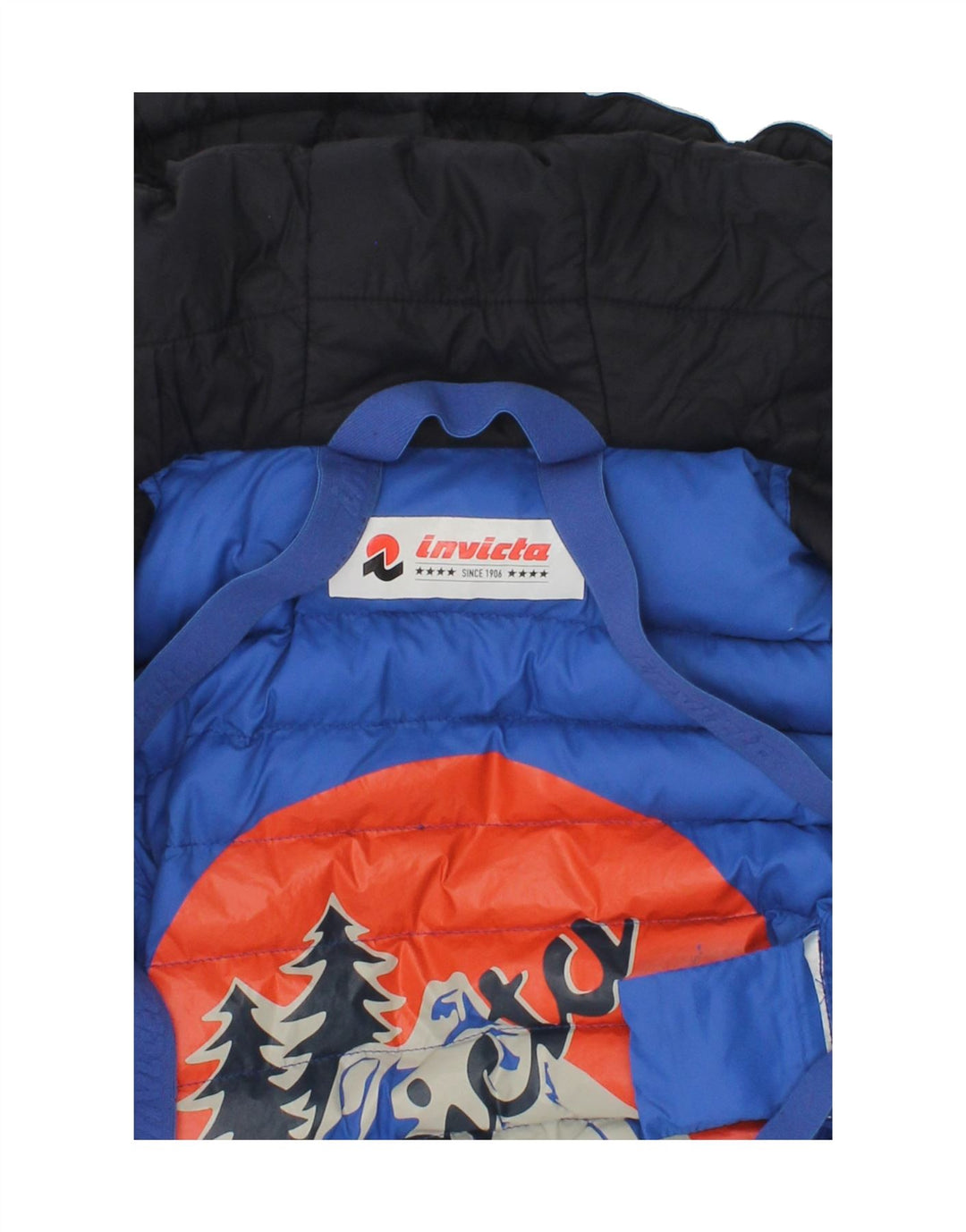 INVICTA Baby Boys Hooded Padded Jacket 18-24 Months Navy Blue Polyester | Vintage Invicta | Thrift | Second-Hand Invicta | Used Clothing | Messina Hembry 