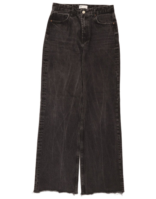 Blugi cu talie înaltă pentru femei Zara EU 40 Medium L30 L34 Negri