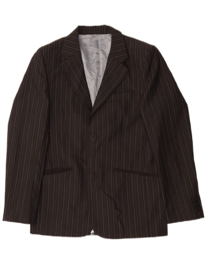 Marks & Spencer Boys Autograph Blazer Jakke 12-13 år Grå nålestribet