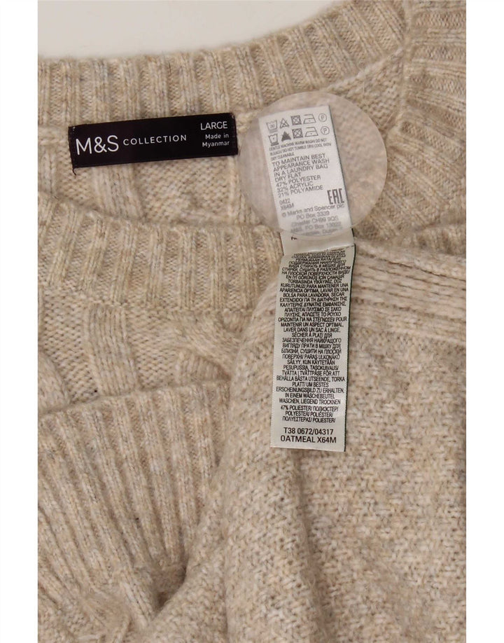Marks & Spencer Débardeur pour femme UK 16 Large Beige Polyester