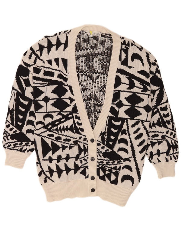 Laurel Cardigan long pour femme IT 42 Noir moyen géométrique rétro