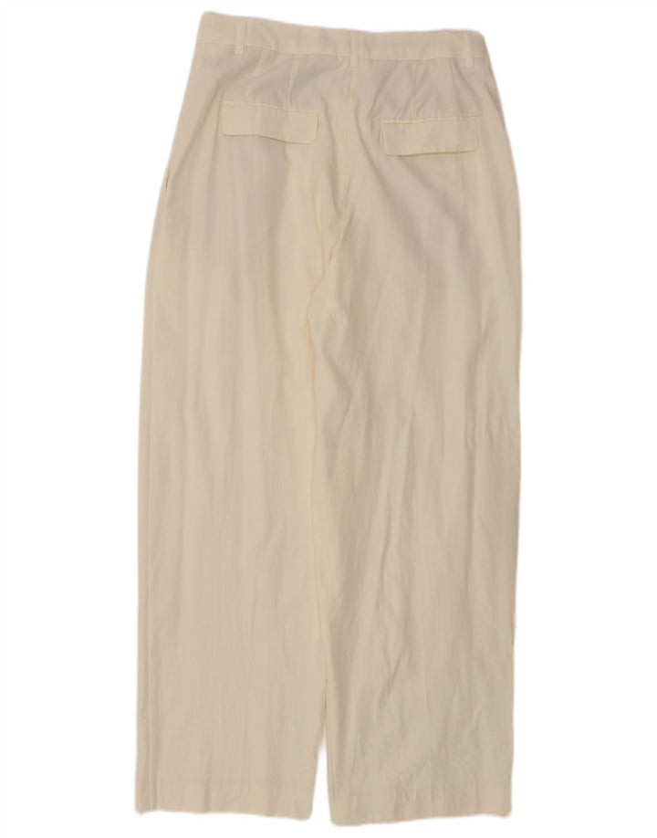 Zara Dame Pegged Chino Bukser Medium W28 L29 Hvid Lyocell