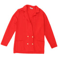 Vintage dame cardigan sweater US 6 Medium Red Virgin Wool