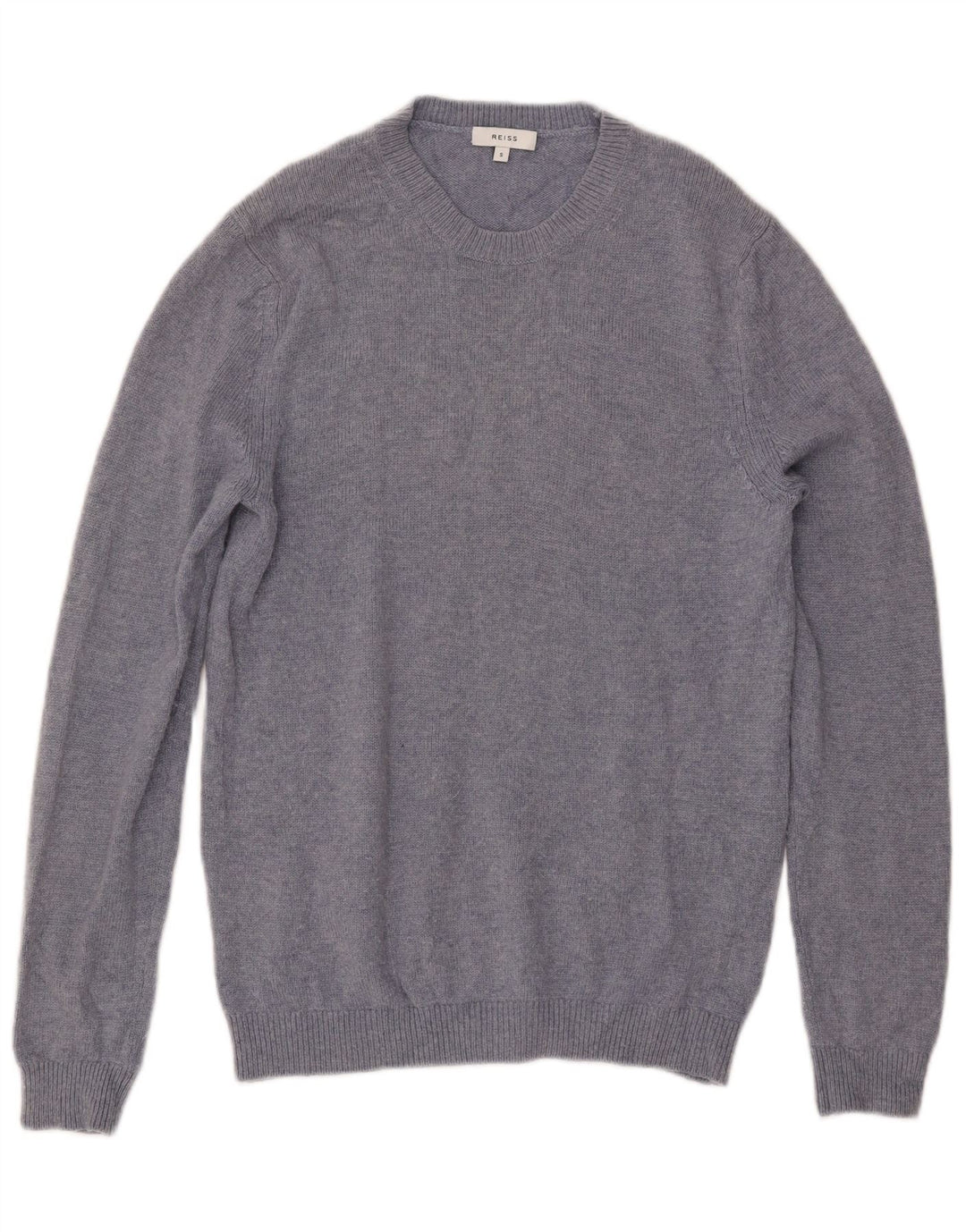 Maglione maglione girocollo da uomo Reiss piccolo in lana blu