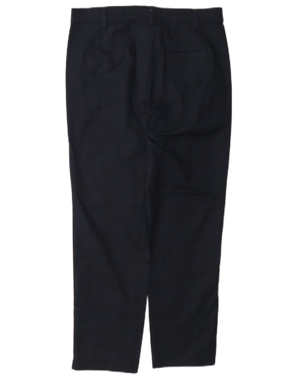 Marks & Spencer Regular Chino Bukser til kvinder UK 10 Small W27 L26 Navy Blue