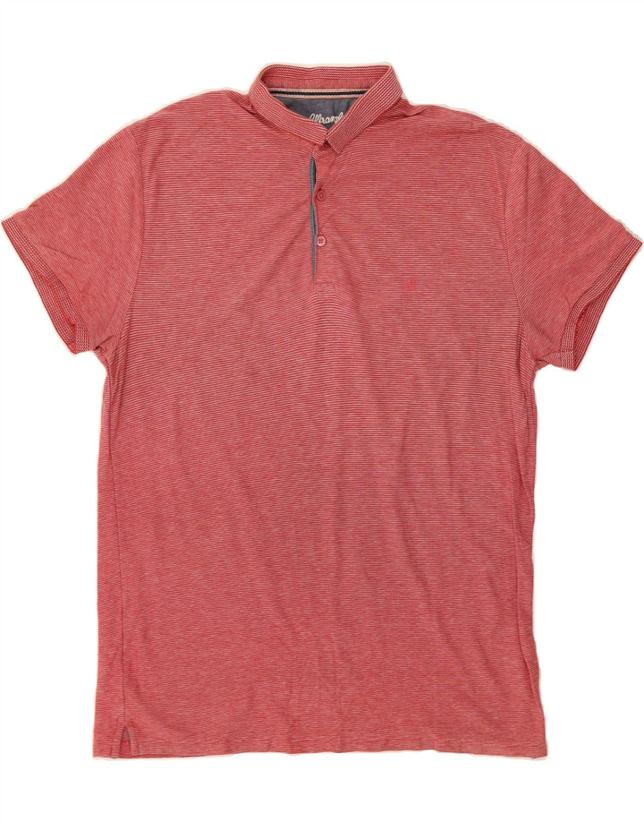 WRANGLER Mens Regular Fit Polo Shirt Medium Red Pinstripe Cotton Vintage Wrangler and Second-Hand Wrangler from Messina Hembry 
