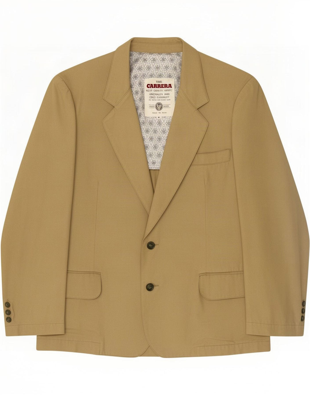 Sacou blazer pentru bărbați Carrera cu 2 nasturi UK 38 Medium Bej Viscoză