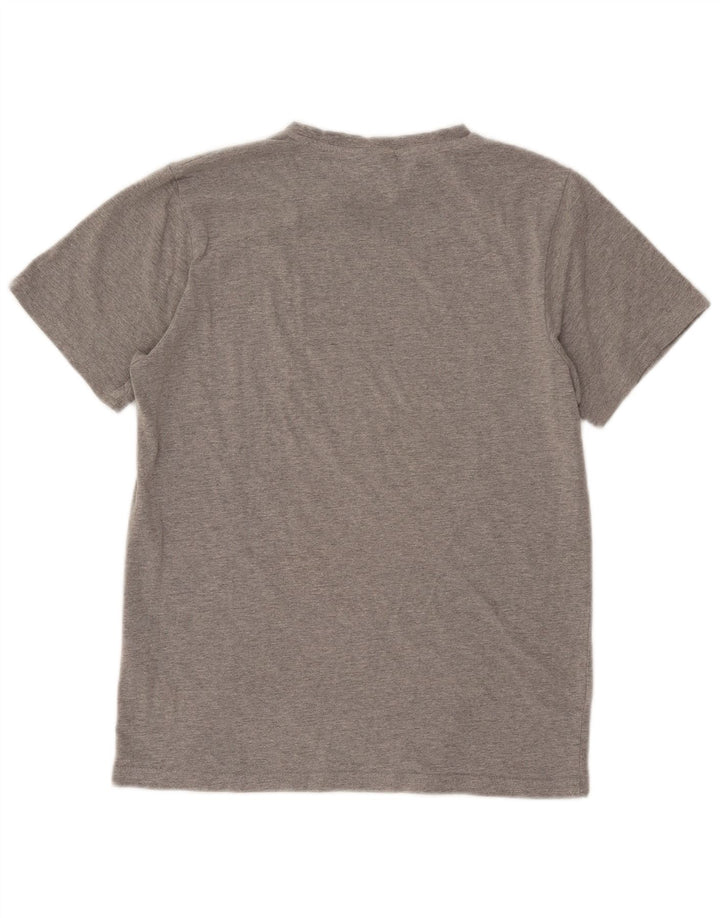 Ellesse Herre Grafisk T-Shirt Top Lille Grå Bomuld