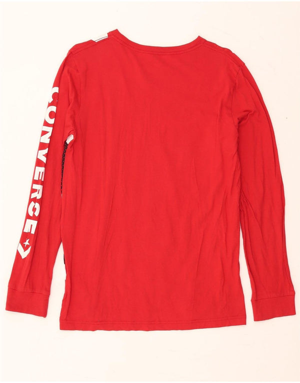 Converse Boys Graphic Top Long Sleeve 13-14 Years XL  Red Cotton