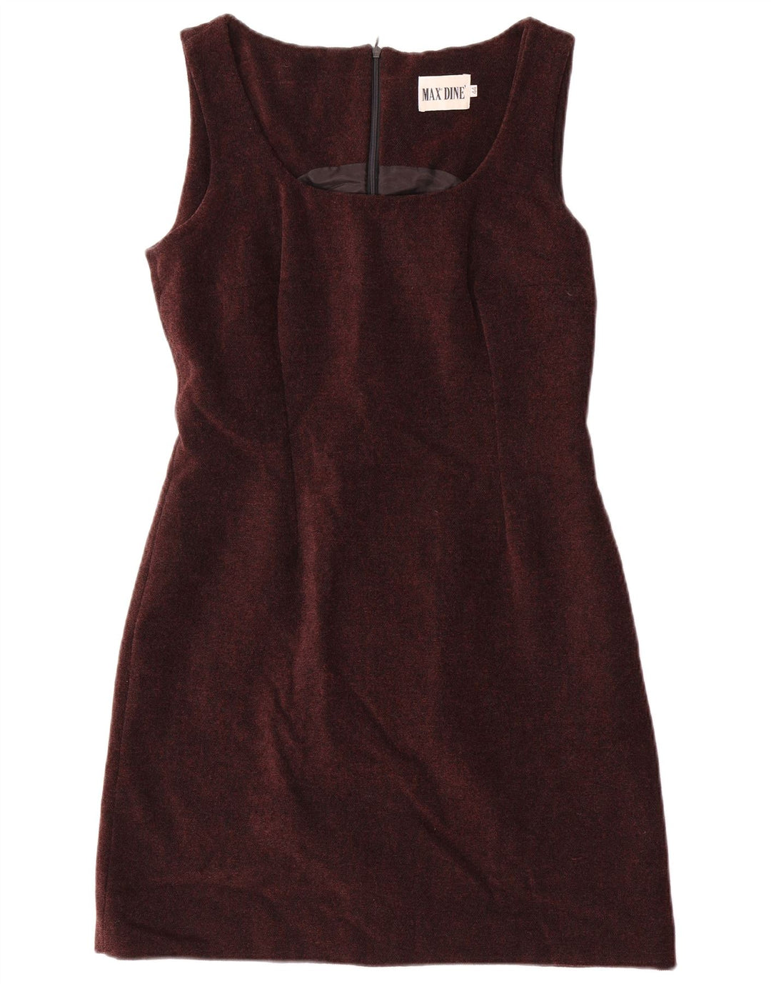 Max Dine Womens Sleeveless Sheath Dress IT 44 Medium Brown Acrylic