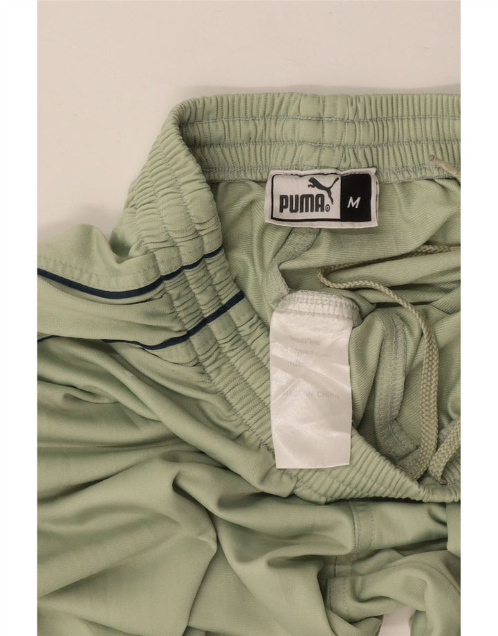 PUMA Herren-Trainingshose aus mittelgrünem Polyester