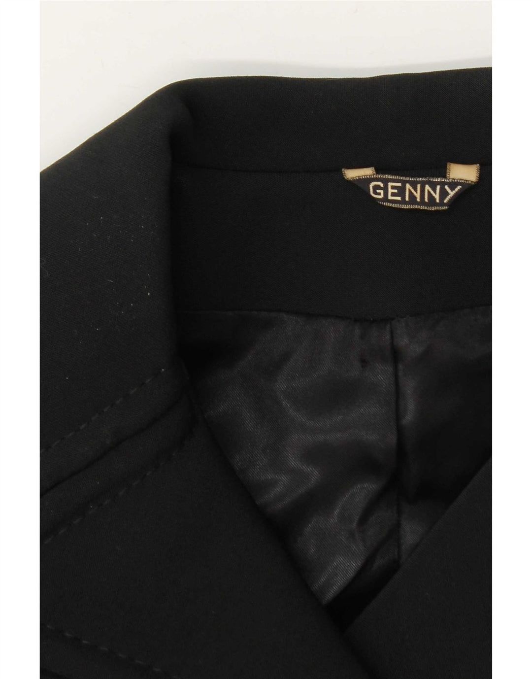 Genny Womens Overcoat UK 10 Small Black