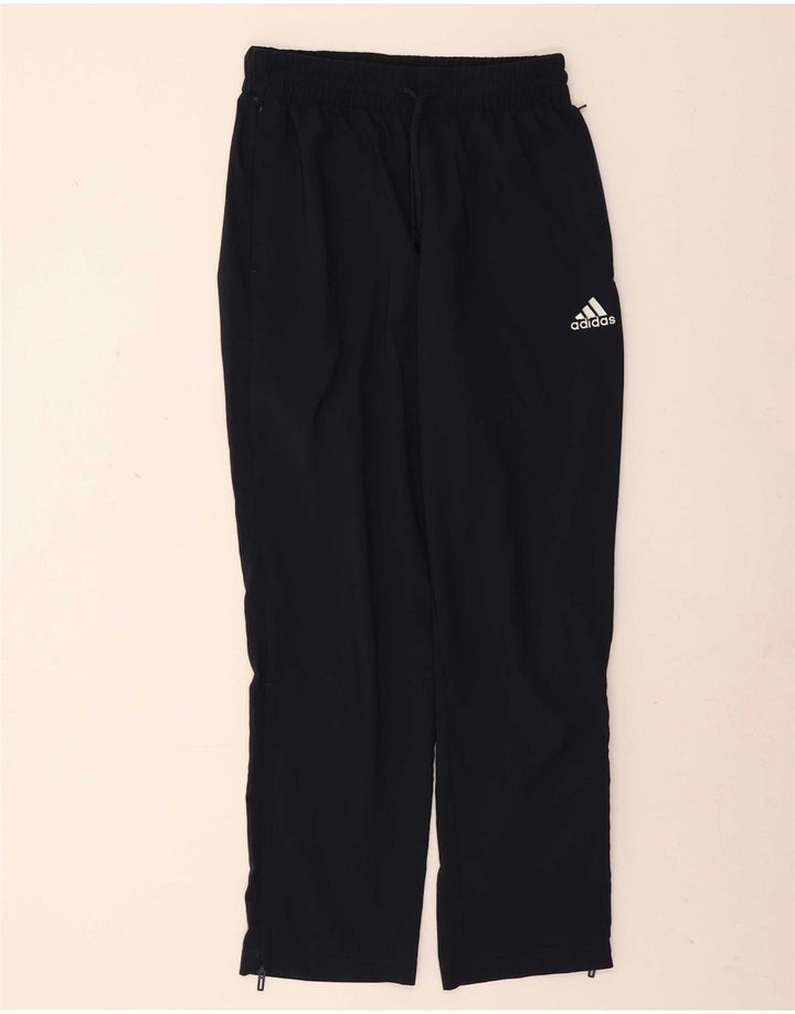 ADIDAS Mens Tracksuit Trousers Small Navy Blue Polyester