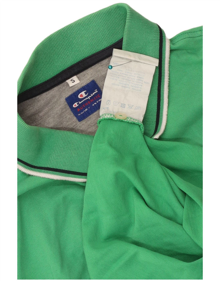 Champion Mens Polo Shirt Small Green Cotton