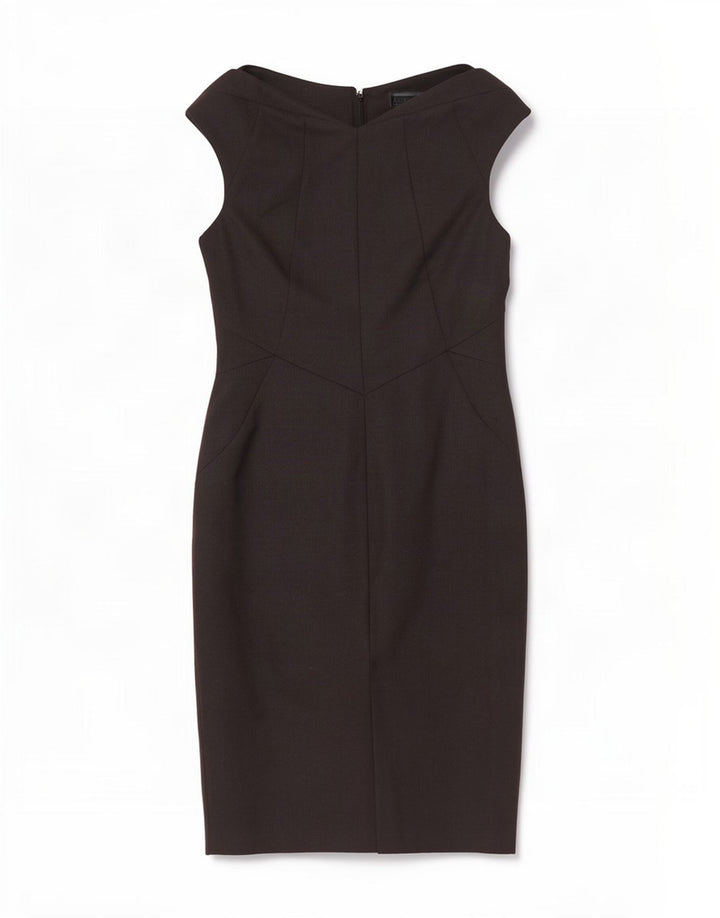 Næste Kvinders Ærmeløs Skede Kjole UK 10 Small Black Polyester