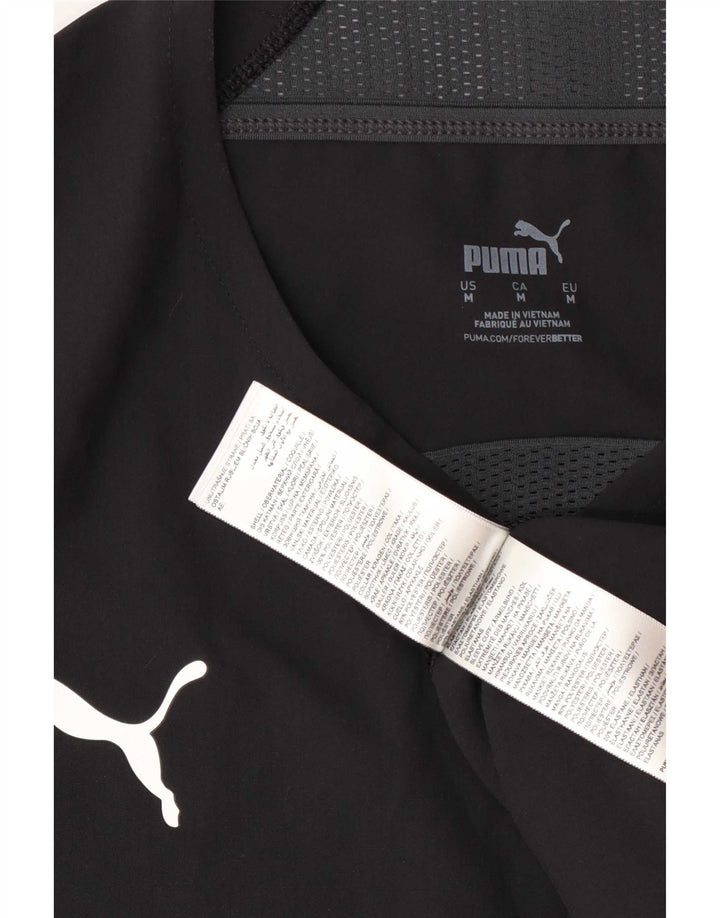 Puma T-Shirt Homme Noir Moyen Polyester Colorblock