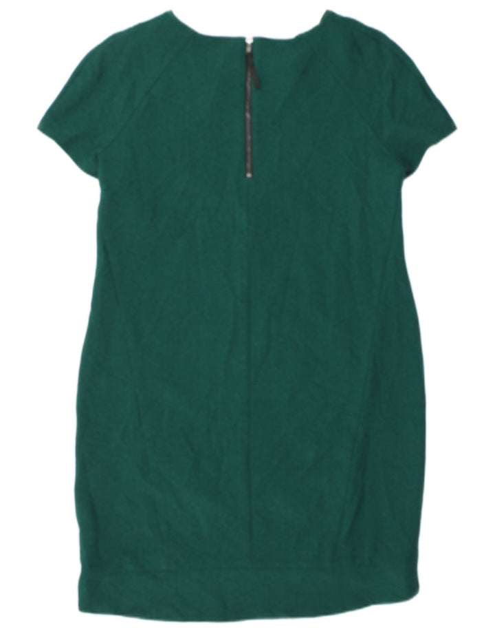 Topshop Womens Sheath Dress UK 10 Small  Green Polyester