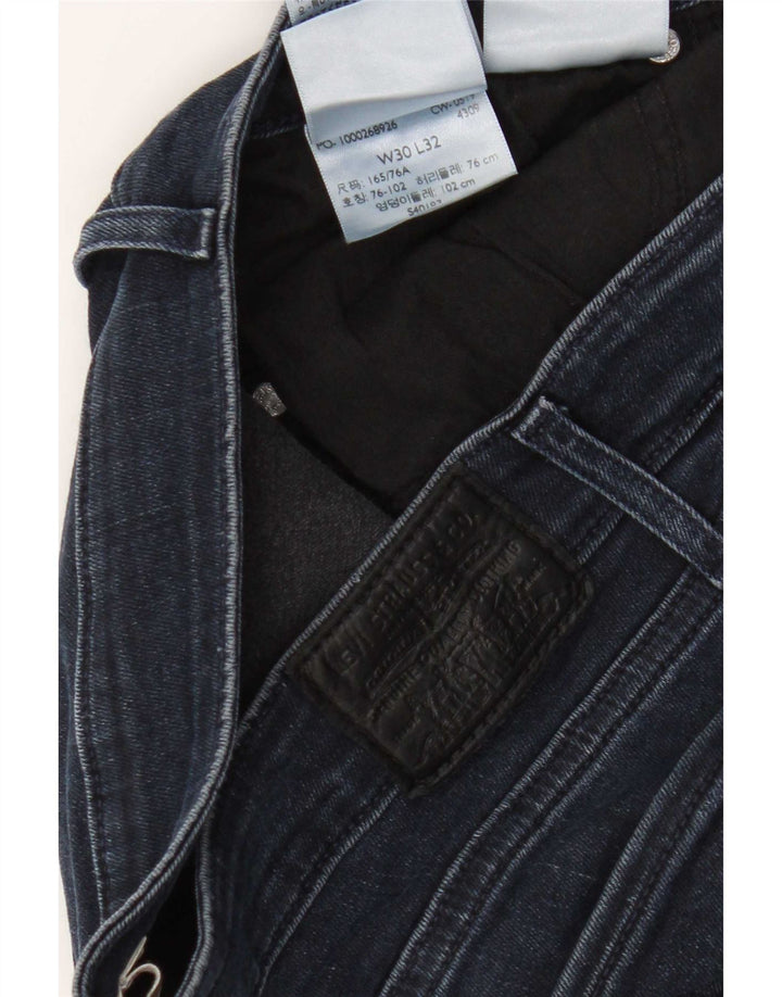 Levi's Womens 712 Slim Jeans W30 L29 Navy Blue Cotton