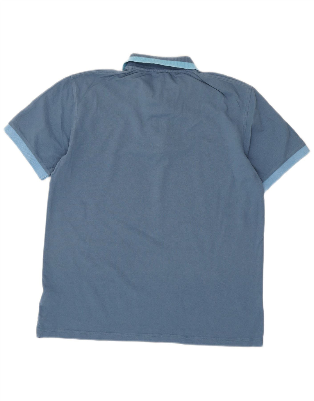 Sun68 Mens Polo Shirt Large Blue Cotton