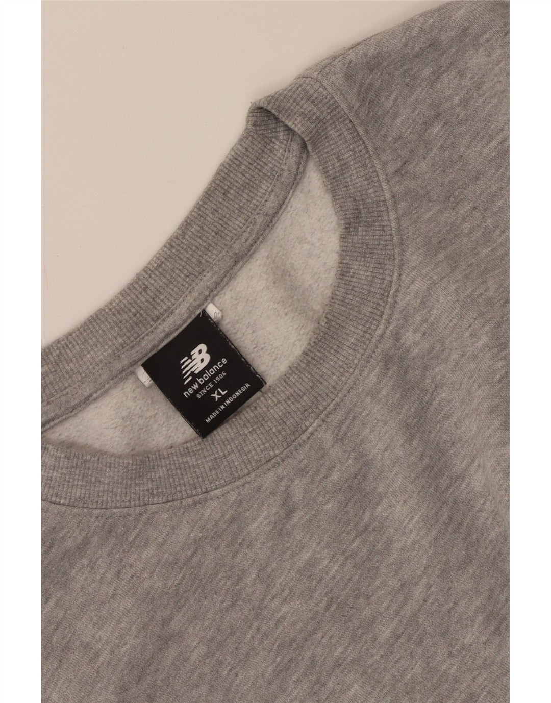 New Balance Mens Sweatshirt Jumper XL Grey Flecked