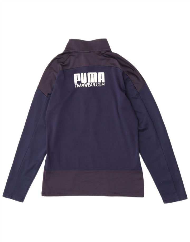 Puma Haut de Survêtement Graphic Pullover Homme Bleu Marine Colorblock