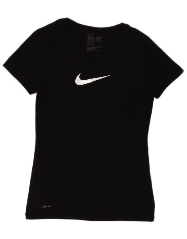 Tricou grafic Nike Dri Fit Slim Fit Top Mic Negru