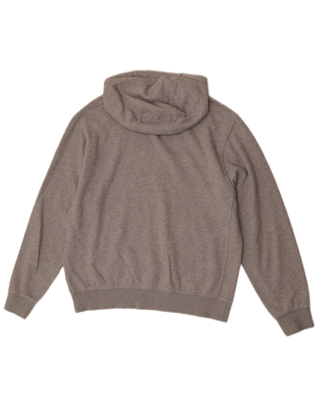 Felpa con cappuccio da uomo Nike in cotone grigio medio