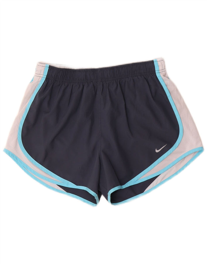 Nike Herren Dri Fit Sportshorts Mittelgroßes Marineblau-Farbblock-Polyester