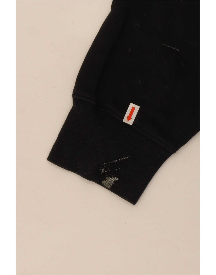 Nike Mens Hoodie Jumper Large Black Cotton