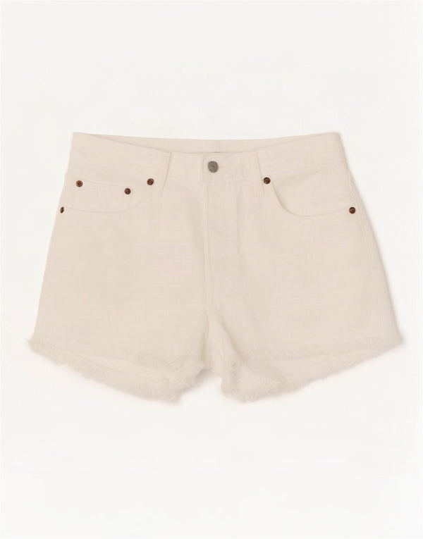Женские джинсовые шорты Levi's 501 W28, средний белый хлопок, хлопок