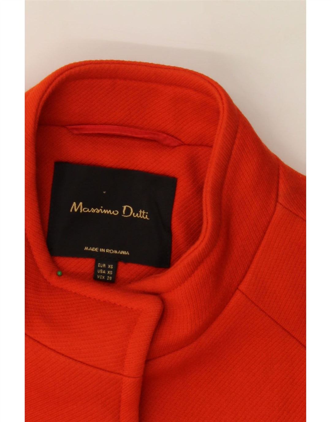 MASSIMO DUTTI Womens Overcoat UK 6 XS Orange Wool Vintage Massimo Dutti and Second-Hand Massimo Dutti from Messina Hembry 