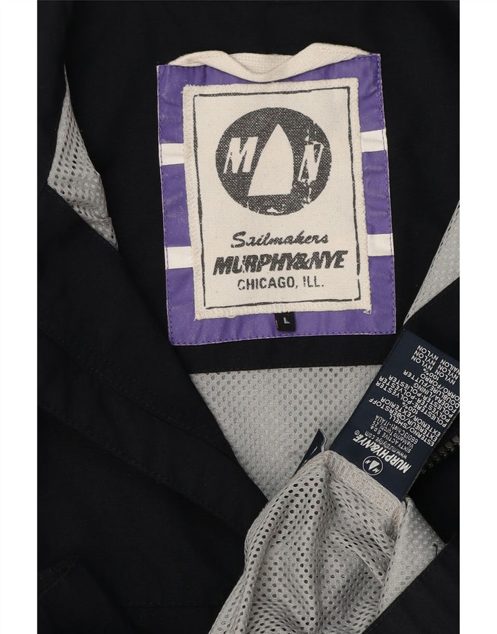 Murphy & Nye Mens Bomber Jacket UK 40 Large Navy Blue Polyester