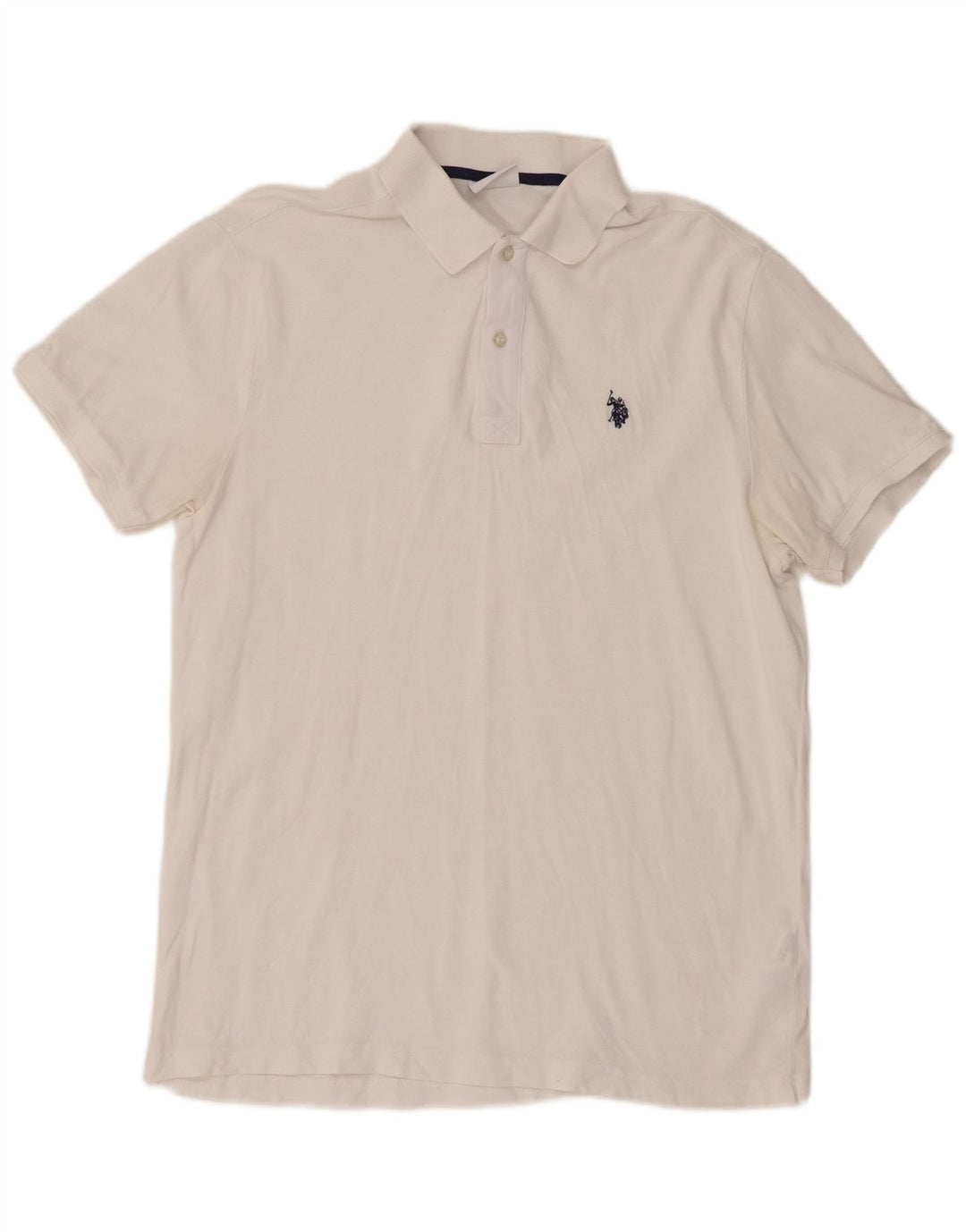 U.S. Polo Assn. Mens Shirt Large White Cotton
