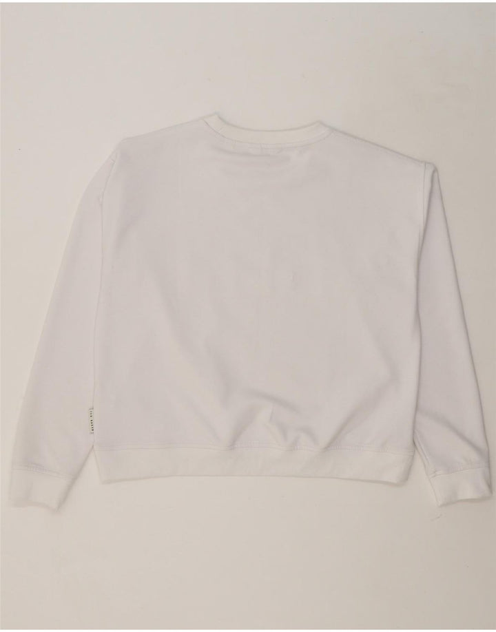 TED BAKER Womens Graphic Oversized Sweatshirt Jumper Size 3 Medium White Vintage Ted Baker and Second-Hand Ted Baker from Messina Hembry 