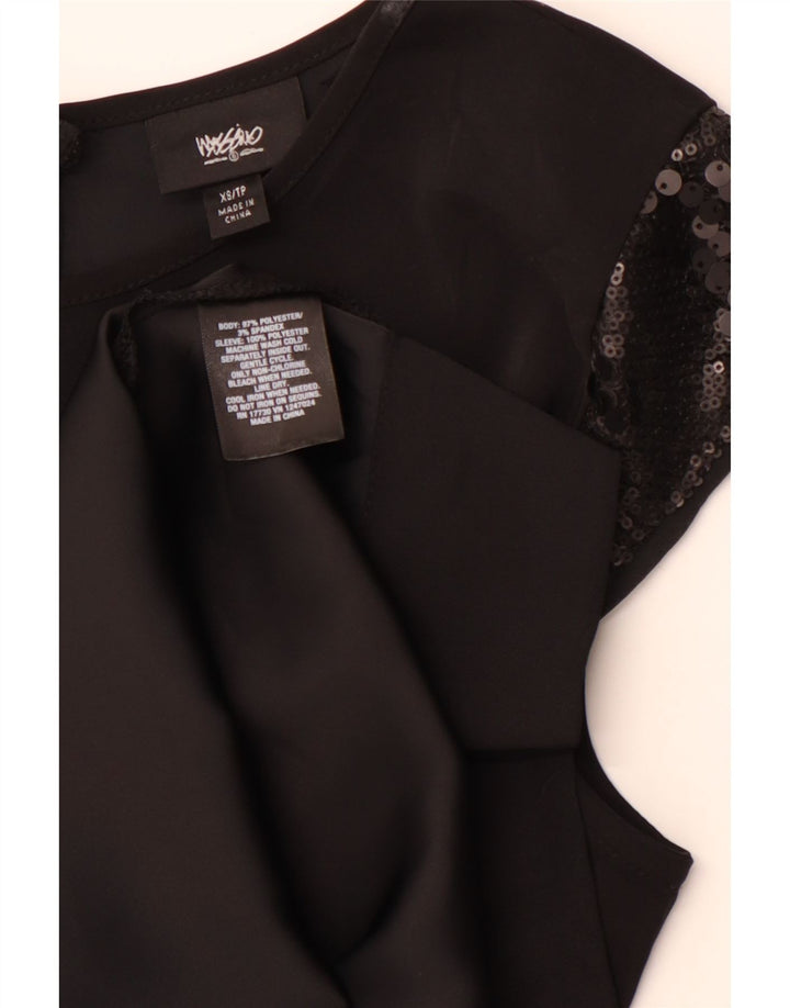 Abito a trapezio da donna MOSSIMO UK 6 XS poliestere nero