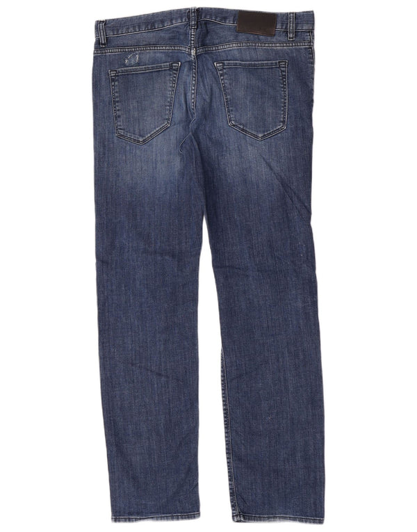 Jeans slim elasticizzati da uomo Hugo Boss W34 L32 cotone blu