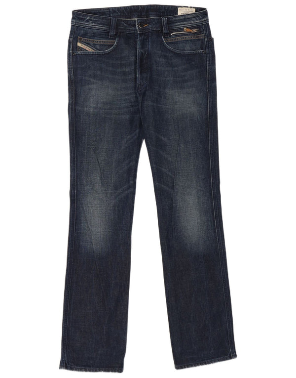Diesel Mens Paddom Straight Jeans W31 L34 sötétkék pamut