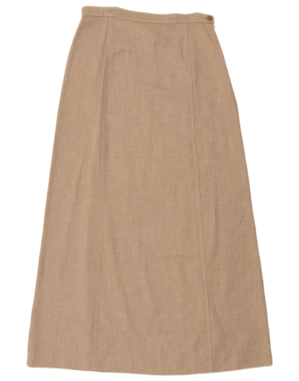 Penny Black Dame Højtalje Maxi Nederdel IT 40 Small W28 Beige Viscose