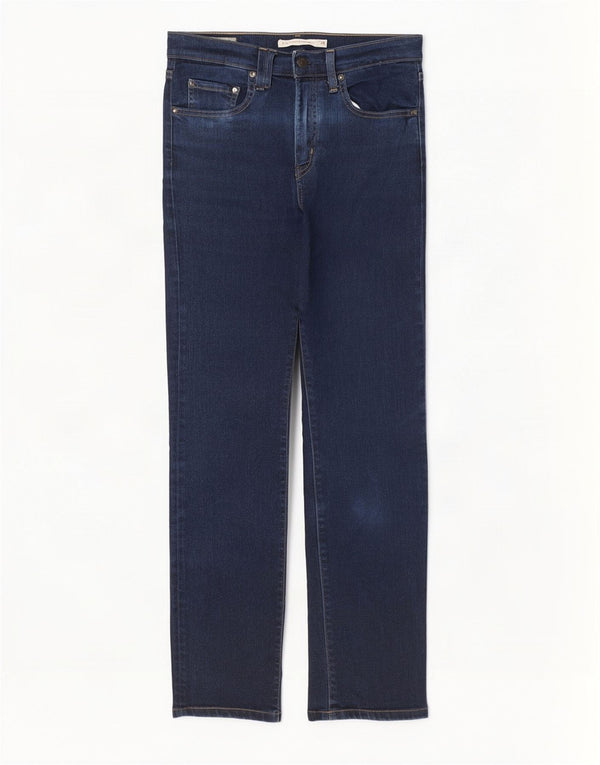 Jeans dritti a vita alta Levi's 724 da donna W28 L32 cotone blu navy