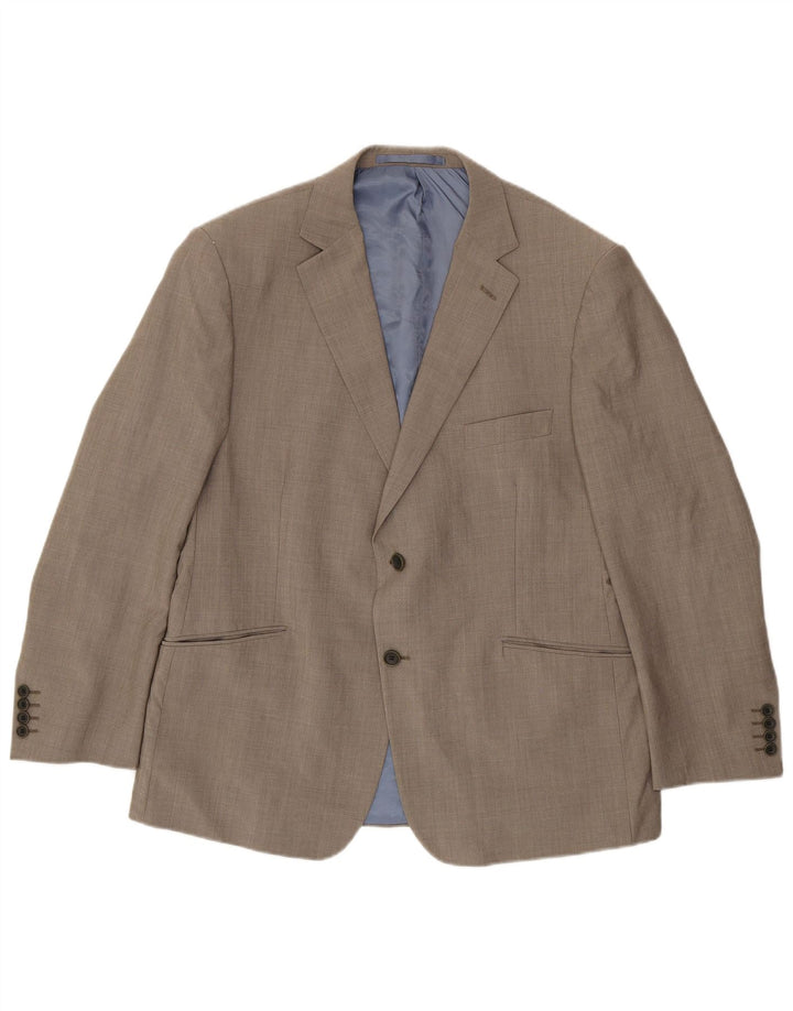 Marks & Spencer Veste Blazer 2 Boutons Homme UK 44 XL Laine Grise