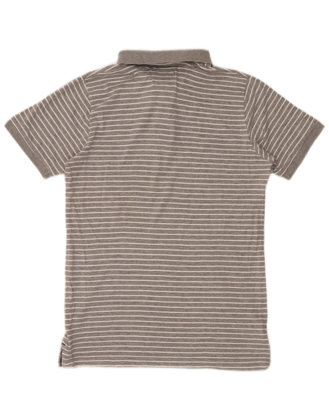 Woolrich Herren-Poloshirt, klein, grau gestreift, Baumwolle