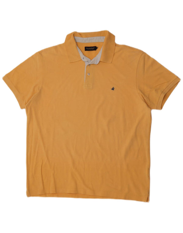 Camisa polo masculina Brooksfield XL amarela