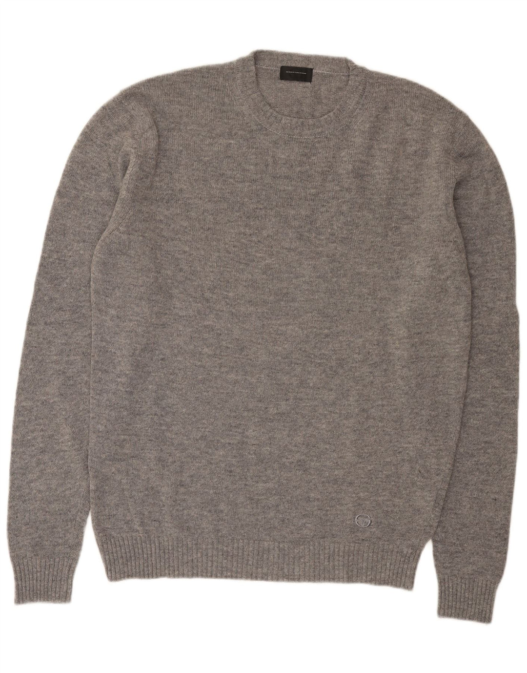 Sergio Tacchini Mens Crew Neck Jumper Sweater 2XL Grey Wool