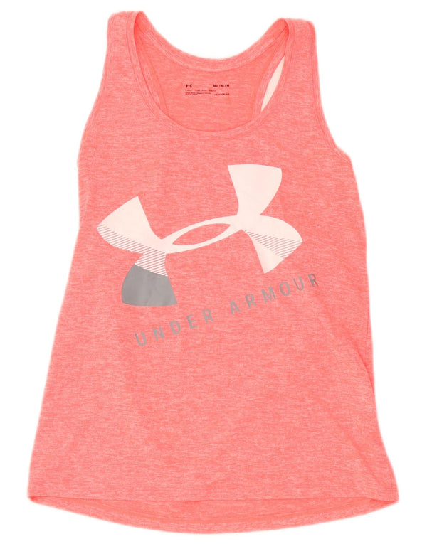 Under Armour Ženski prsluk Heat Gear Graphic Vest UK 12 Medium Pink Flecked