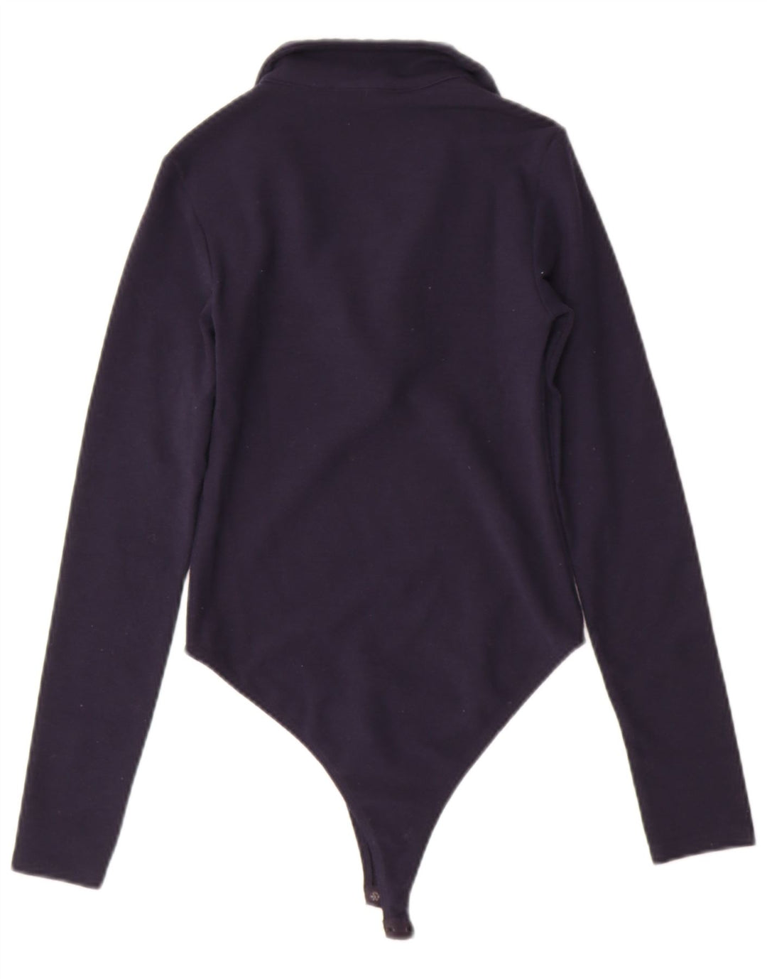 ZARA Womens Long Sleeve Bodysuit UK 8 Small Navy Blue