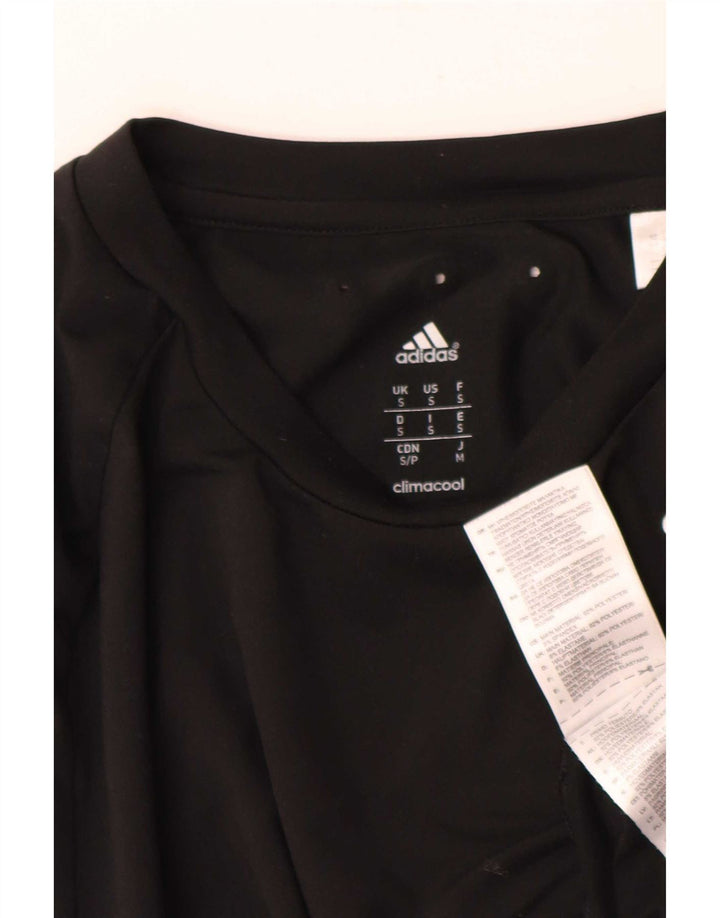 Adidas Mens Climacool T-Shirt Top Small Black Polyester