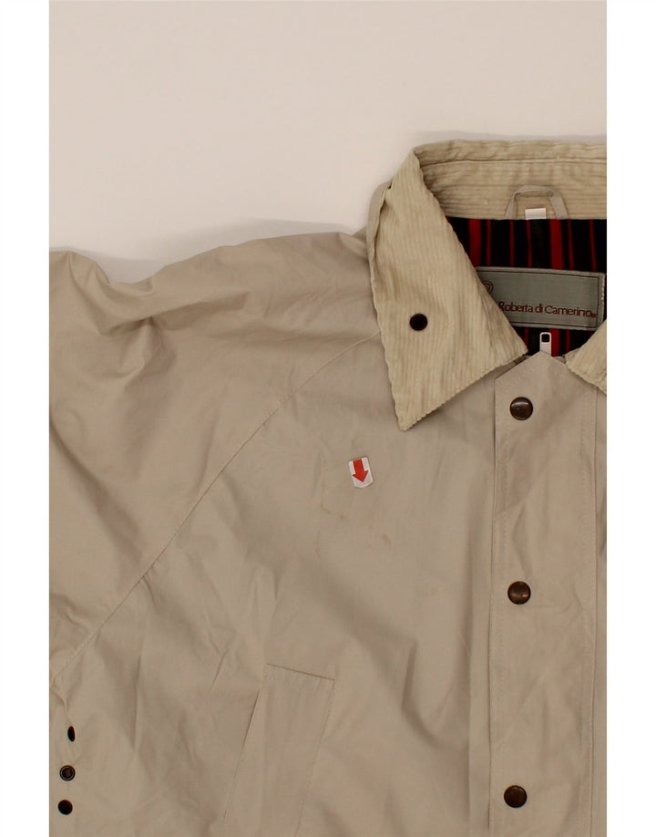 ROBERTA DI CAMERINO Mens Utility Jacket UK 42 XL Off White Polyamide Vintage Roberta di Camerino and Second-Hand Roberta di Camerino from Messina Hembry 