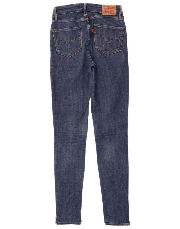 Levi's Damen 721 High Rise Skinny Jeans W25 L31 Blaue Baumwolle