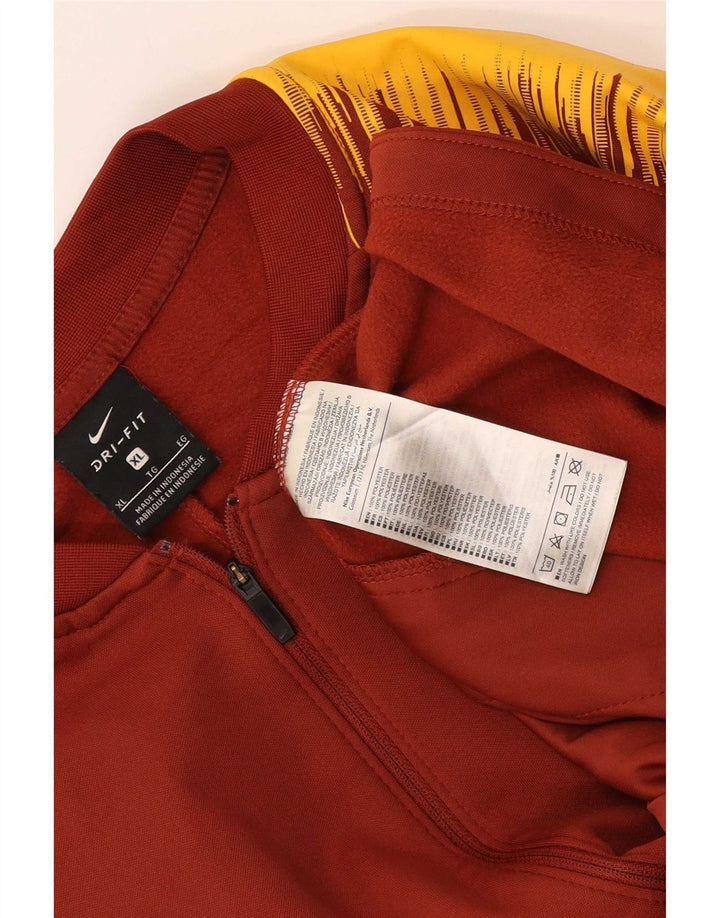 Nike Mens Roma Tracksuit Top Jacket XL Maroon Colourblock Polyester